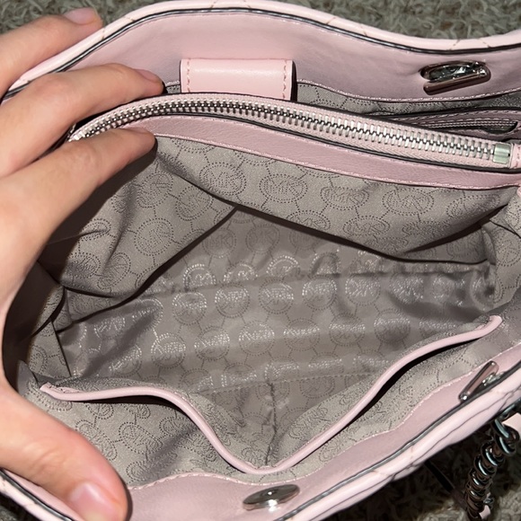 Pink Michael Kors Quilted Handbag - Picture 3 of 7